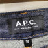 アーペーセー A.P.C. バイオリン 刻印 ボタン 5ポケット ジップフライ デニム スカート レディース FR:36