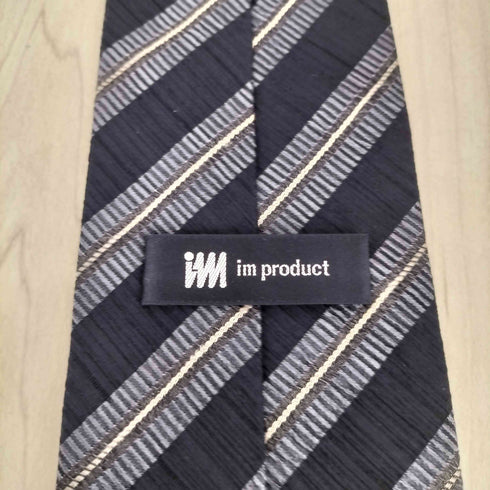 アイムプロダクトイッセイミヤケ im product ISSEY MIYAKE デジメンタルストライプ柄ワイドタイ メンズ