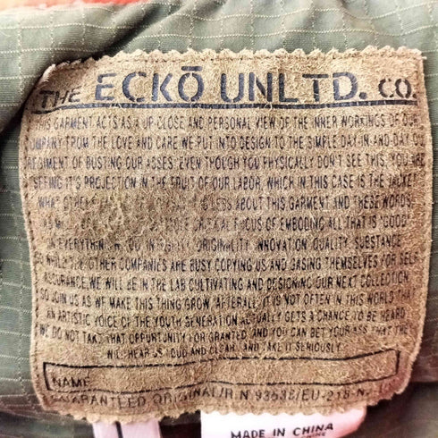 エコー ECKO 90~00s WATERFOWL DOWN プルオーバーダウンジャケット メンズ JPN:L