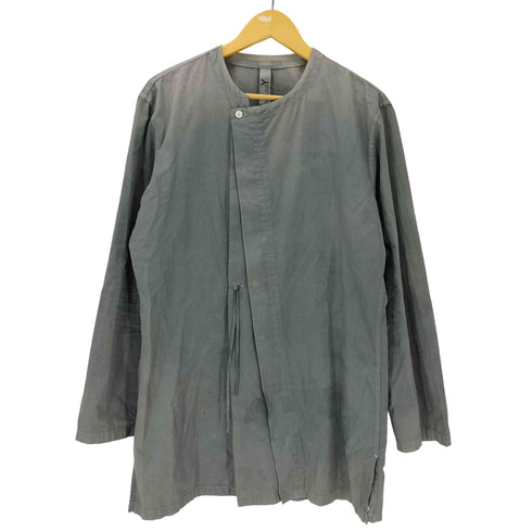 グラウンドワイ Ground Y ガーメントダイ 染め加工 デザインヨーク ノーカラー シャツ メンズ JPN:3