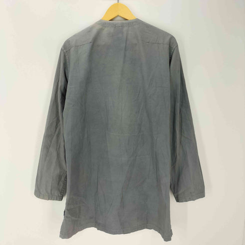 グラウンドワイ Ground Y ガーメントダイ 染め加工 デザインヨーク ノーカラー シャツ メンズ JPN:3