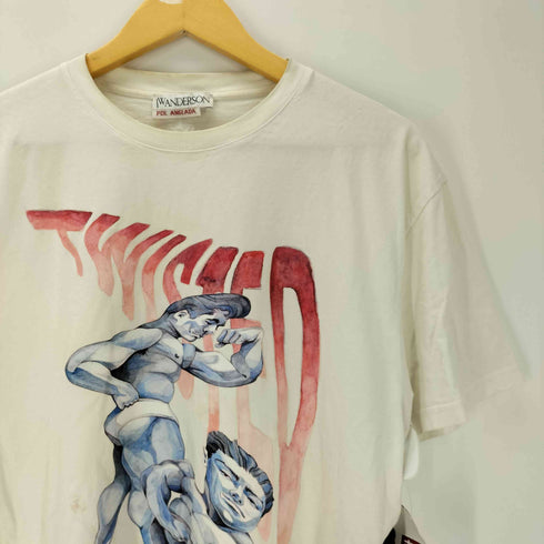 ジェイダブリューアンダーソン JW ANDERSON POL ANGLADA TWISLED REALITY NEVER SEEN BEFORE グラフィック プリント Tシャツ メンズ import:L