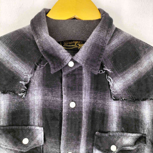 ラングラー Wrangler オンブレーガウンチェックシャツ メンズ M