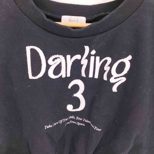 ダーリッチ Darich 22SS パッチワーク ロゴ スウェット レディース FREE