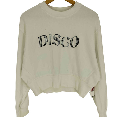 メゾンスペシャル MAISON SPECIAL 22AW Disco Over Sweat ディスコオーバー スウェット ビジュー ストーン付き レディース FREE