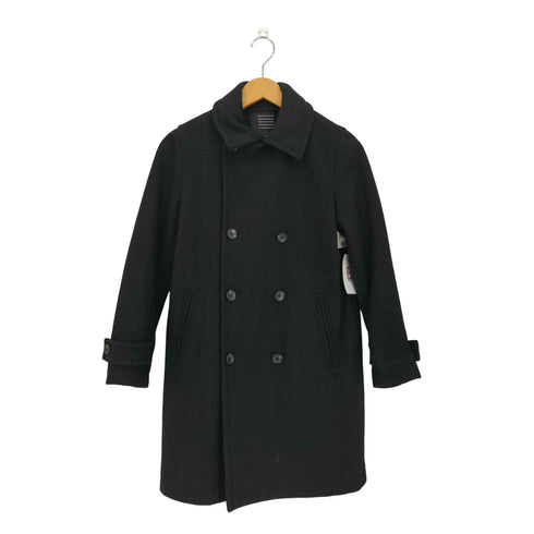 ノートエシロンス note et silence ウール スロートラッチ ミドル丈 ピーコート レディース FREE