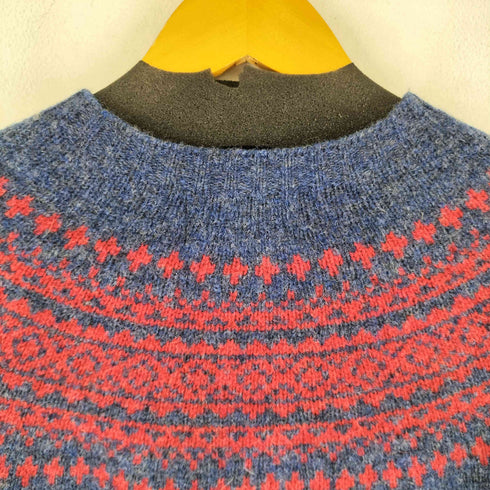 ハーレーオブスコットランド HARLEY OF SCOTLAND PURE NEW WOOL 100ノルディック柄ニット メンズ 42