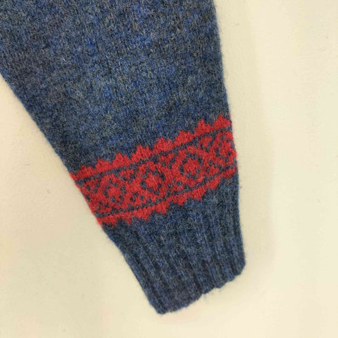 ハーレーオブスコットランド HARLEY OF SCOTLAND PURE NEW WOOL 100ノルディック柄ニット メンズ 42