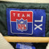 エヌエフエル NFL フットボール チーム ロゴ 刺繍 アームレザー ウール ナイロン スタジアム ジャケット スタジャン メンズ import:XL