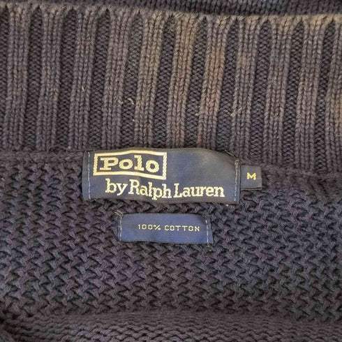 ポロバイラルフローレン Polo by RALPH LAUREN ハーフジップコットンニット メンズ import:M
