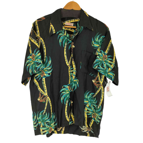 SAN SURF レーヨン100 総柄 S/S アロハシャツ メンズ