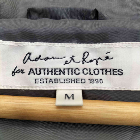 アダムエロペ Adam et Rope 千鳥格子柄 比翼ジップ フーデッドジャケット メンズ JPN:M