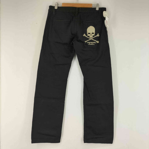 バンソン VANSON スカル刺繍チノワークパンツ メンズ 34