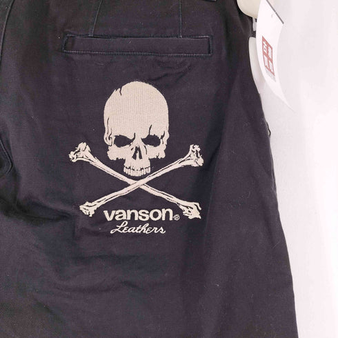 バンソン VANSON スカル刺繍チノワークパンツ メンズ 34