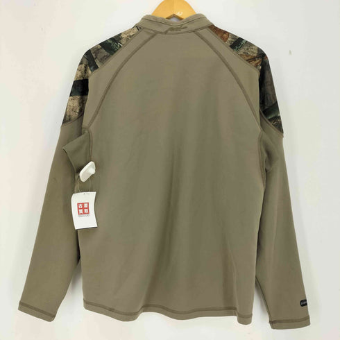 ラッセル Russell outdoors ソフトシェル切替 リアルツリーカモ ハーフジップ プルオーバージャケット メンズ