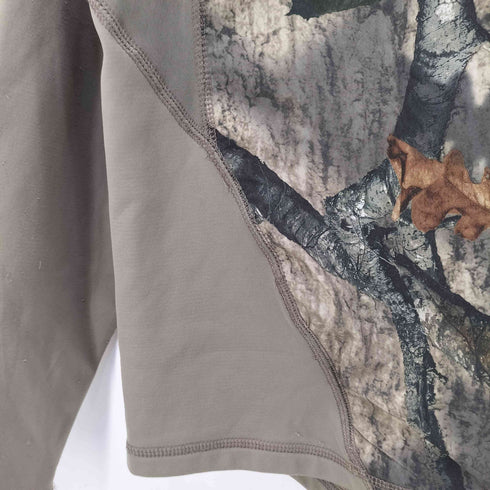 ラッセル Russell outdoors ソフトシェル切替 リアルツリーカモ ハーフジップ プルオーバージャケット メンズ