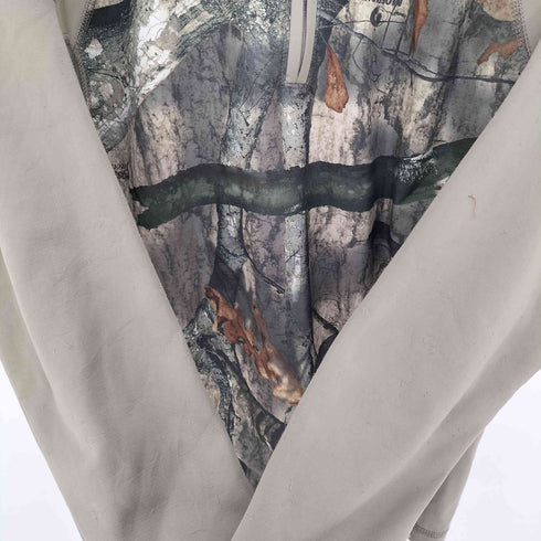 ラッセル Russell outdoors ソフトシェル切替 リアルツリーカモ ハーフジップ プルオーバージャケット メンズ