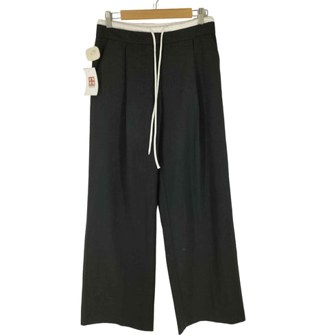 ザラ ZARA WIDE-LEGパンツ ダブルウエストバンド レディース S