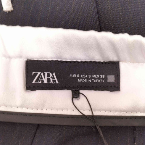 ザラ ZARA WIDE-LEGパンツ ダブルウエストバンド レディース S