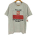 90s シングルステッチ POLAND RZECZPOSPOLITA POLSKA プリント クルーネックTシャツ メンズ