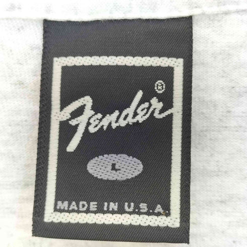 Fender USA製 裾&袖シングルステッチ APB 2002 プリントクルーネックTシャツ メンズ import:L