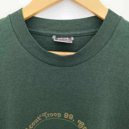 フルーツオブザルーム FRUIT OF THE LOOM 90s メキシコ製 シングルステッチ BESY プリント クルーネックTシャツ メンズ import:M