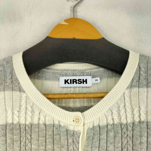 キルシー KIRSH SMALL CHERRY CABLE CROP KNIT CARDIGAN レディース 2