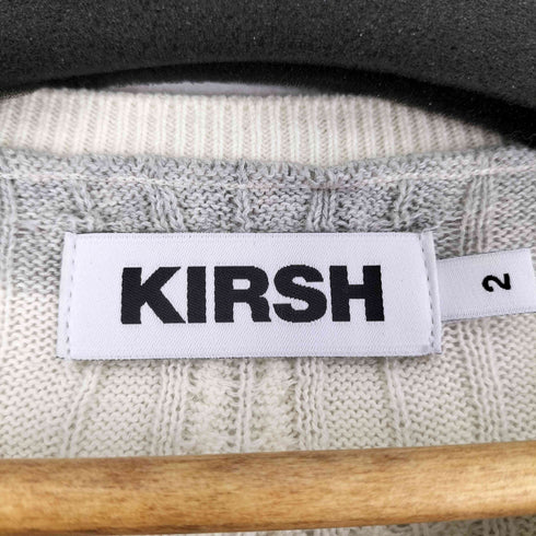 キルシー KIRSH SMALL CHERRY CABLE CROP KNIT CARDIGAN レディース 2