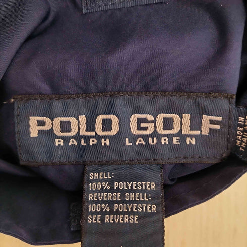 ポロゴルフラルフローレン POLO GOLF RALPH LAUREN 90s ロゴ刺繍 リバーシブル フリースベスト メンズ import:S