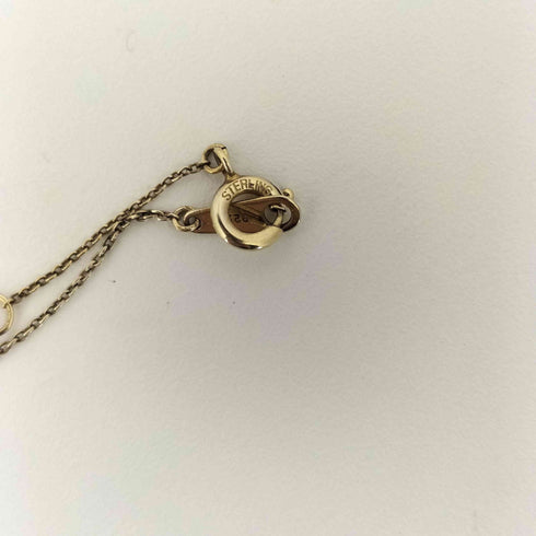 薔薇モチーフ シルバー925 ネックレス 色石 レディース