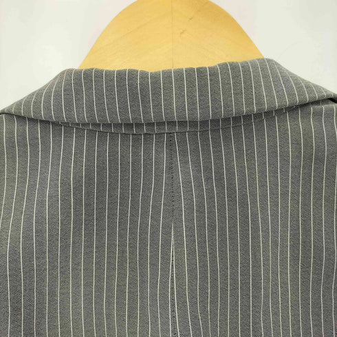 ジョルジオアルマーニ Giorgio Armani 00s イタリア製 ストライプ柄 ショールカラー テーラードジャケット ショートスカート スーツセットアップ レディース FR:36