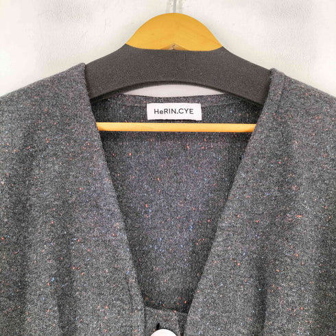 ヘリンドットサイ HeRIN.CYE Nep knit cardigan レディース FREE