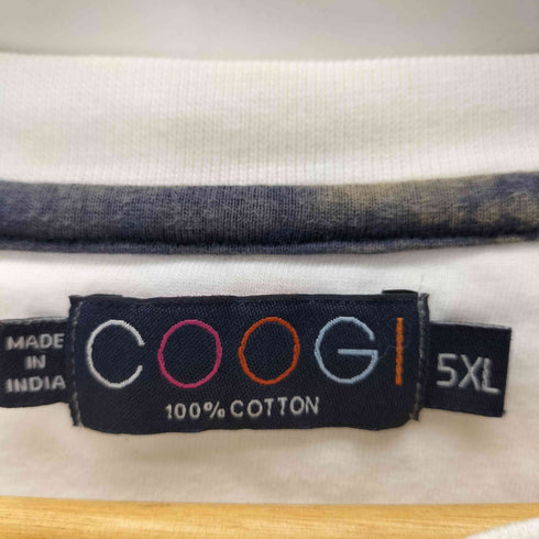 クージー COOGI 3D ロゴ プリント Tシャツ ビッグサイズ メンズ 5XL