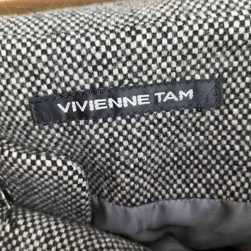 ヴィヴィアンタム VIVIENNE TAM ハウンドトゥースチェック ウール ミニスカート レディース JPN:0