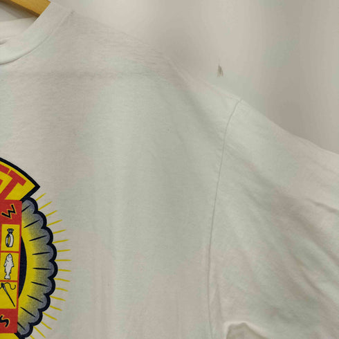 ヘインズ Hanes 90s USA製 BEEFY-T 袖裾シングルステッチ The MARKET PLACE プリントクルーネックTシャツ メンズ import:XL