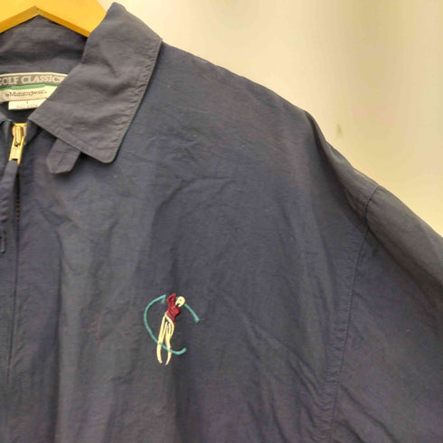 マンシングウェア Munsingwear 90s GOLF CLASSICS ナイロン ロゴ刺繍 スイングトップ メンズ import:L