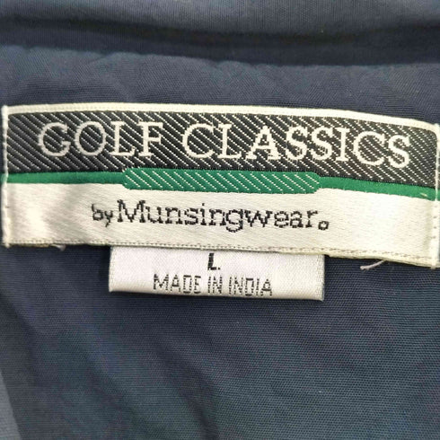 マンシングウェア Munsingwear 90s GOLF CLASSICS ナイロン ロゴ刺繍 スイングトップ メンズ import:L