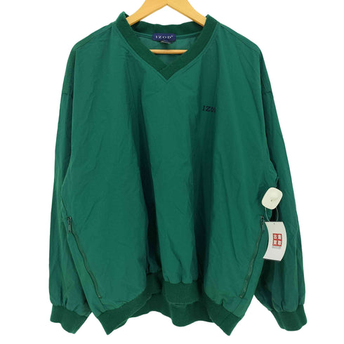 アイゾッド IZOD ロゴ刺繍 Vネックナイロンピステ メンズ import:L