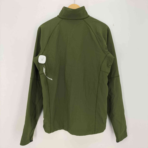 マウンテンハードウェア MOUNTAIN HARDWEAR ロゴ刺繍 サムホール 胸ポケット 裏地フリース ハーフジップ プルオーバー ソフトシェル メンズ import:S