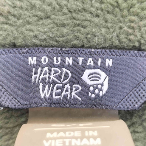 マウンテンハードウェア MOUNTAIN HARDWEAR ロゴ刺繍 サムホール 胸ポケット 裏地フリース ハーフジップ プルオーバー ソフトシェル メンズ import:S