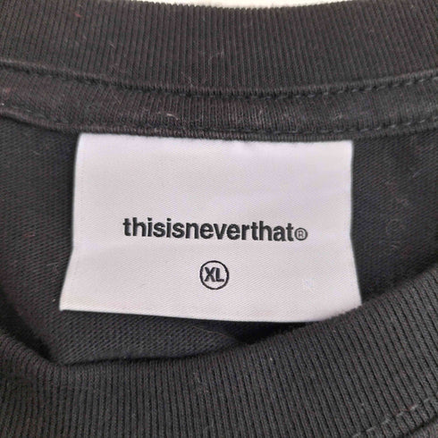 ディスイズネバーザット thisisneverthat T-Logo L/S Tee Tロゴ クルーネック 長袖Tシャツ カットソー メンズ XL