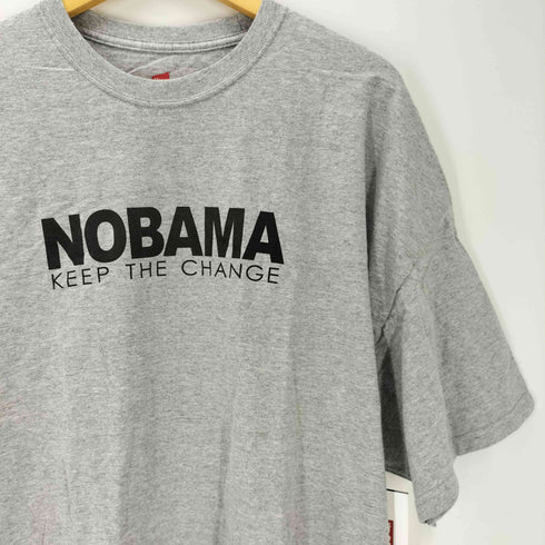 Hanes ボディ NOBAMA プリント Tシャツ ビッグサイズ メンズ 3XL