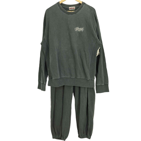 センチメーター centimeter Tagging logo pigment sweat セットアップ メンズ