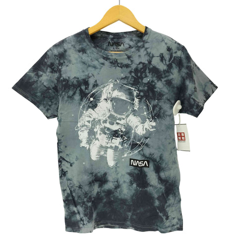 タイダイ 総柄 宇宙飛行士 プリント Tシャツ メンズ import:S