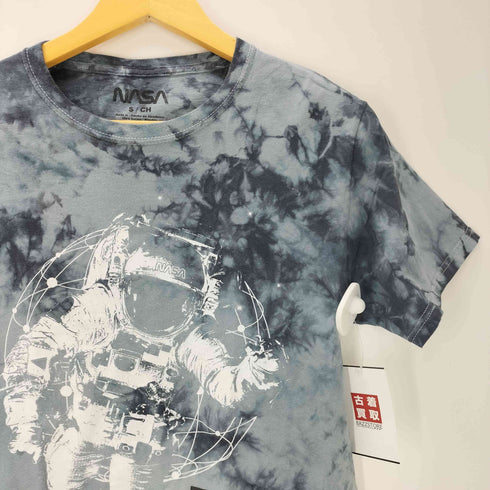 タイダイ 総柄 宇宙飛行士 プリント Tシャツ メンズ import:S