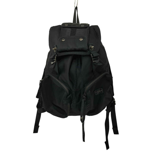 ラゲッジレーベル LUGGAGE LABEL JET-BLACK Backpack マルチポケット ナイロン バッグパック メンズ