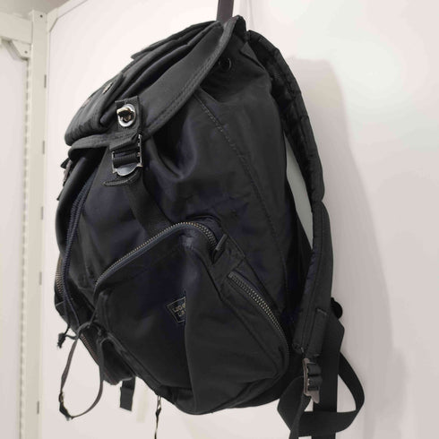 ラゲッジレーベル LUGGAGE LABEL JET-BLACK Backpack マルチポケット ナイロン バッグパック メンズ