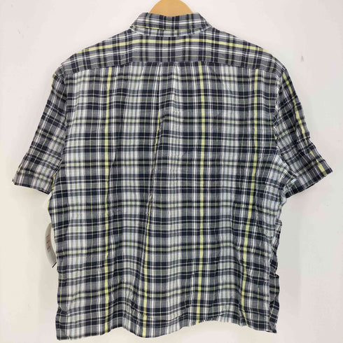 オールドネイビー OLD NAVY 00s SLIM FIT チェック 半袖シャツ ボックスシルエット メンズ import:L