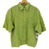 PETA MODE WASHABLE LINEN 襟ステッチ リネン半袖シャツ メンズ import:XL