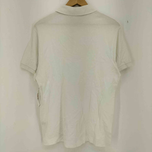 ラコステ LACOSTE フランス製 鹿の子 ロゴ刺繍 ショートスリーブポロシャツ メンズ JPN:4